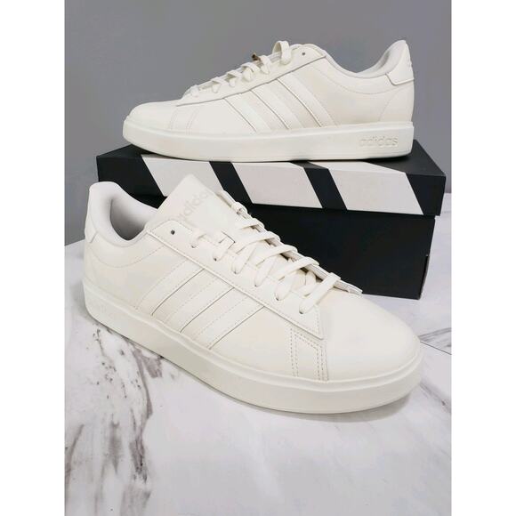 NEW ADIDAS JI0945 GRAND COURT‎ 2.0.-MENS SIZE 10.5 - OFF WHITE main image 6